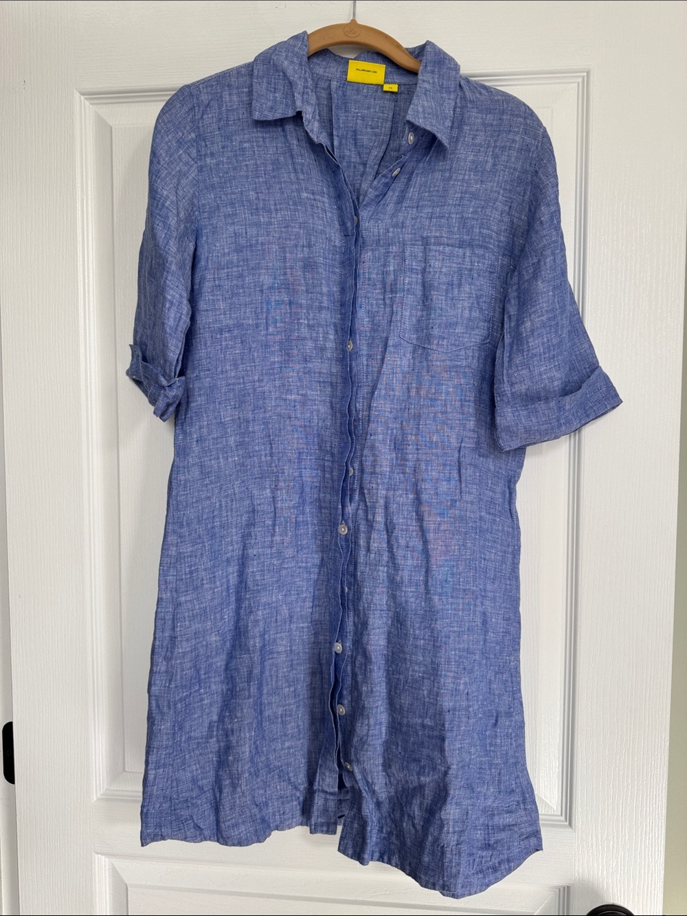 Roller Rabbit Blue Linen Button-Down Shirt